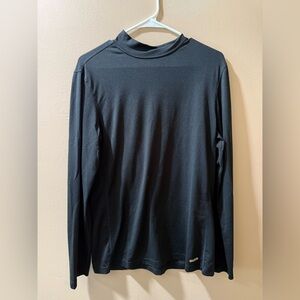 Champion Black Long Sleeve Tee Classic Crew Neck